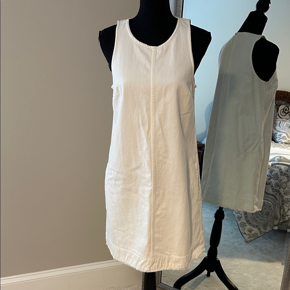 Sleeveless White Dress
